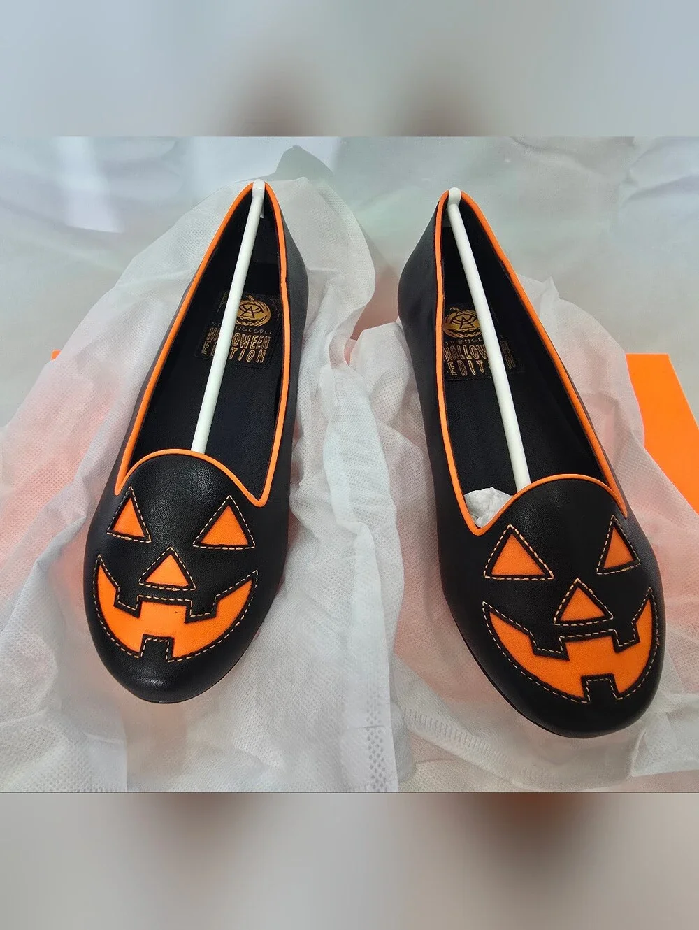 Strange Cult Jack O' Lantern Slip on Flats Shoes